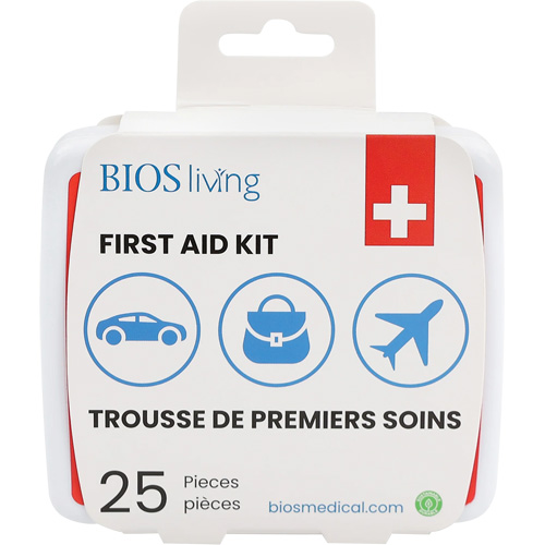 25-Piece Home & Travel First Aid Kit, Plastic B Superchem Industries