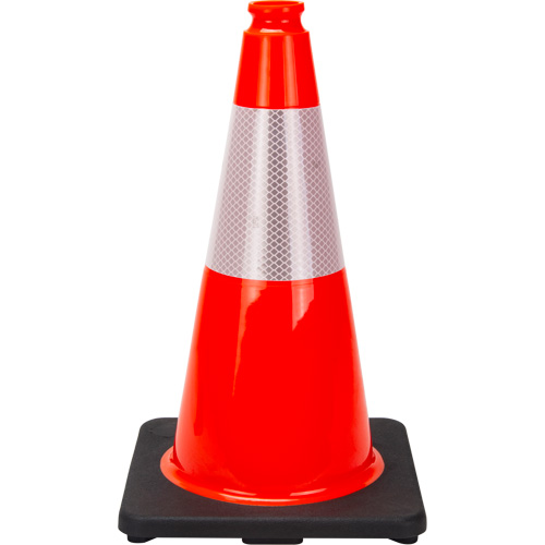 Premium Traffic Cone, 18", Orange, 6" Reflective Collar(s) Superchem Industries