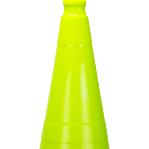 C&ocirc;ne de signalisation de premi&egrave;re qualit&eacute;, 28", Vert lime Superchem Industries