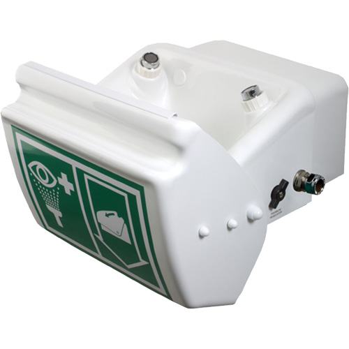 Douche oculaire/faciale, Installation Montage mural, Bol Plastique Superchem Industries