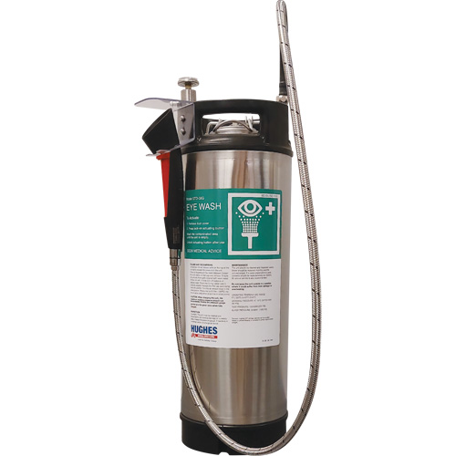 Douche d'urgence ind&eacute;pendante et portable, Pressuris&eacute;, Capacit&eacute; 4 gal., Conformit&eacute; Aucune Superchem Industries