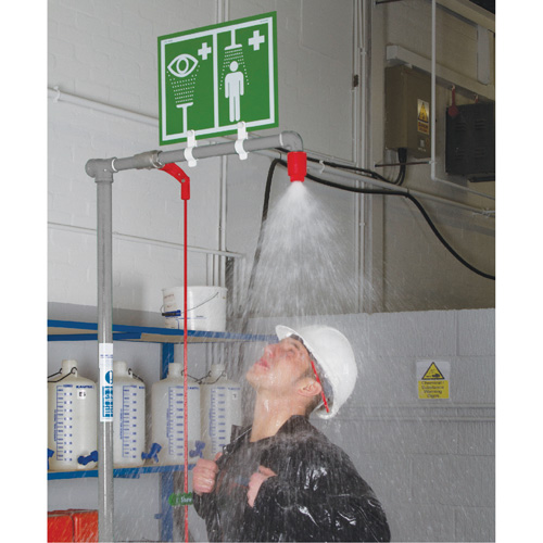 Combination Shower with Closed ABS Bowl & Top Inlet, Pedestal Superchem Industries