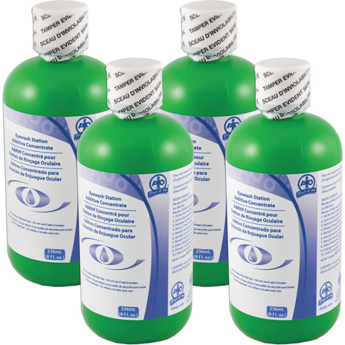 Additive to Preserve Water in Self-Contained Emergency Eye Wash Stations, Canada, 4 Pack, 8 oz. Superchem Industries