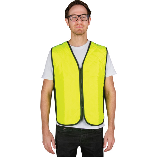 Veste refroidissante &agrave; &eacute;vaporation, Moyen, Jaune lime haute visibilit&eacute; Superchem Industries