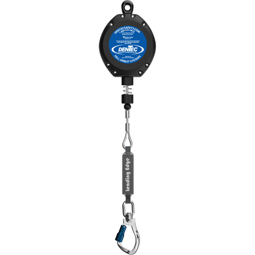 Self-Retracting Lifeline, 30', Galvanized Steel, Swivel Superchem Industries