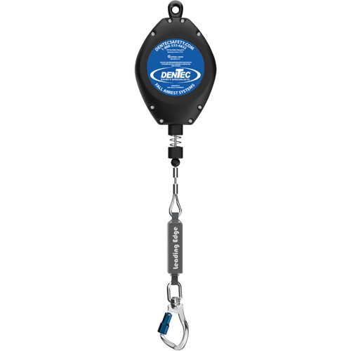 Self-Retracting Lifeline, 50', Galvanized Steel, Swivel Superchem Industries