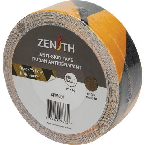 Anti-Skid Tape, 2" x 60', Black & Yellow Superchem Industries