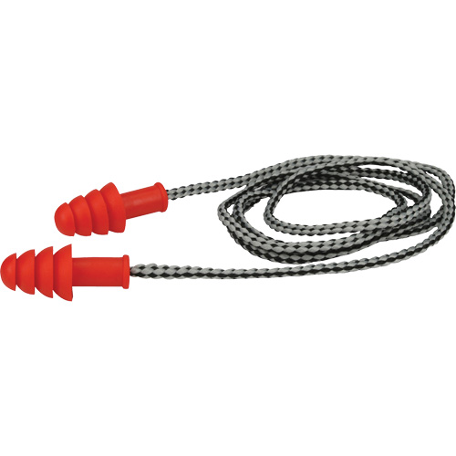 Bouchons d'oreilles r&eacute;utilisables en TPR de PIP, Avec cordon, Paire - Boîte pour vente au d&eacute;tail, 27 dB NRR, Taille unique Superchem Industries