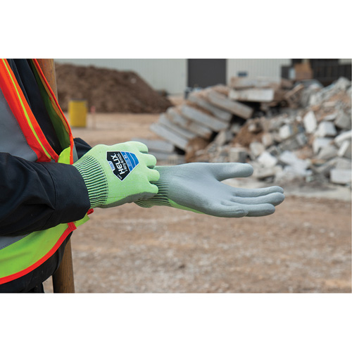 Helix&reg; 2057 Abrasion- & Cut-Resistant Gloves, Size 6/X-Small, 13 Gauge, Polyurethane Coated, HPPE Shell, ASTM ANSI Level A4/EN 388 Level C Superchem Industries