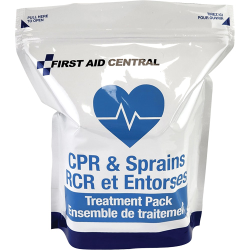 9-Piece CPR & Sprains Refill Pack for Emergency Response First Aid Kit Superchem Industries