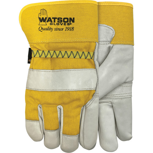 94003i Leather Combo Lined Gloves, Large, Grain Cowhide Palm, Fleece Inner Lining Superchem Industries