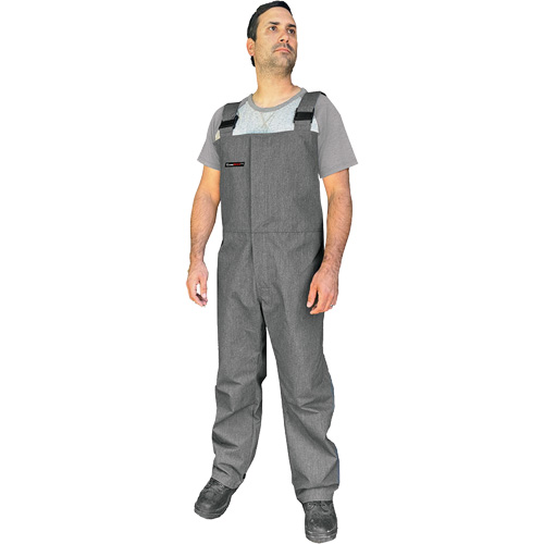 CoreMAX FR Bib Overall, Small, Grey Superchem Industries