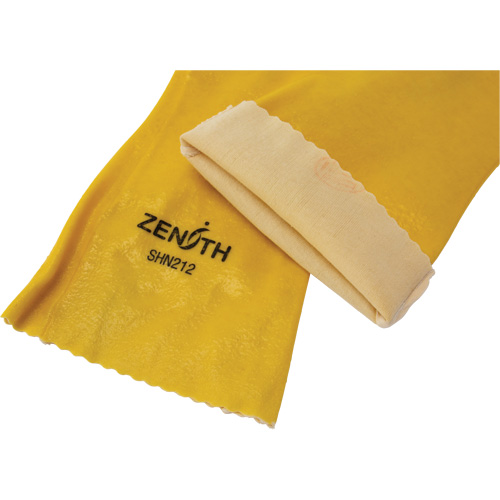 Rough-Finish Chemical-Resistant Gloves, Size 9, 14" L, PVC, Interlock Inner Lining, 47-mil Superchem Industries