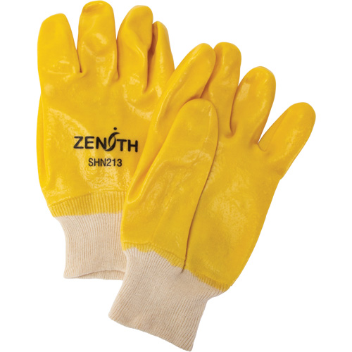 Gants &agrave; fini rugueux et r&eacute;sistants aux produits chimiques, Taille 9, 10" lo, PVC, Doublure en Interlock, 47-mil Superchem Industries