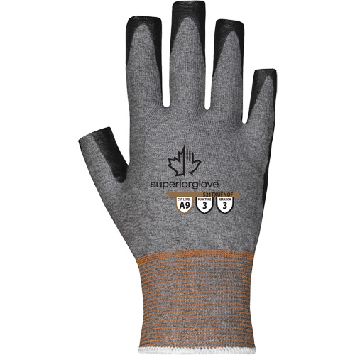 Gants ultra minces &agrave; doigts ouverts, Taille 5, Calibre 21, Rev&ecirc;tement Nitrile, Enveloppe en TenActiv, ASTM ANSI niveau A9 Superchem Industries