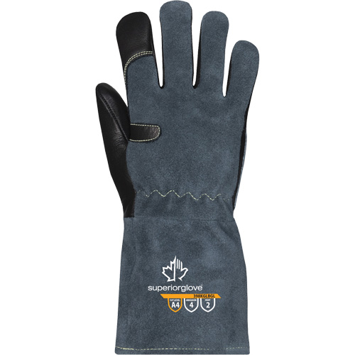 Gants de soudage MIG Endura 398KGLBGL, Cuir fleur de vache, Taille T-petit Superchem Industries