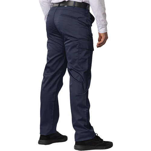 Big Flex Cargo Pants, Poly-Cotton/Spandex, Navy Blue, Size 56, 30 Inseam Superchem Industries