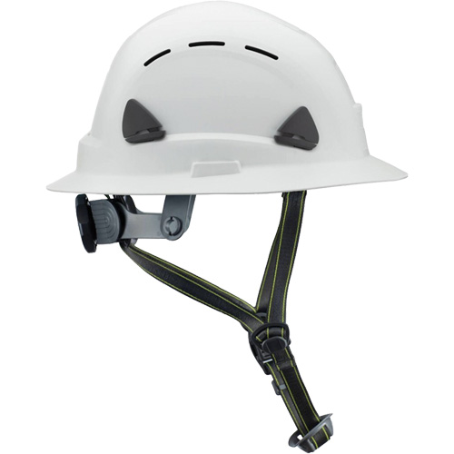 Casque Fibre Metal de style escalade avec bordure compl&egrave;te, R&eacute;pond aux normes CSA type 2, Suspension Rochet, Ventil&eacute; Superchem Industries