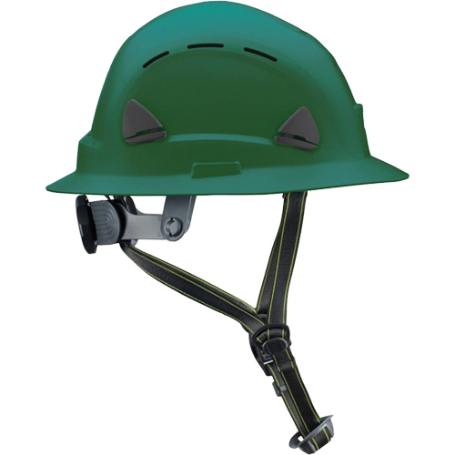 Casque Fibre Metal de style escalade avec bordure compl&egrave;te, R&eacute;pond aux normes CSA type 2, Suspension Rochet, Ventil&eacute; Superchem Industries