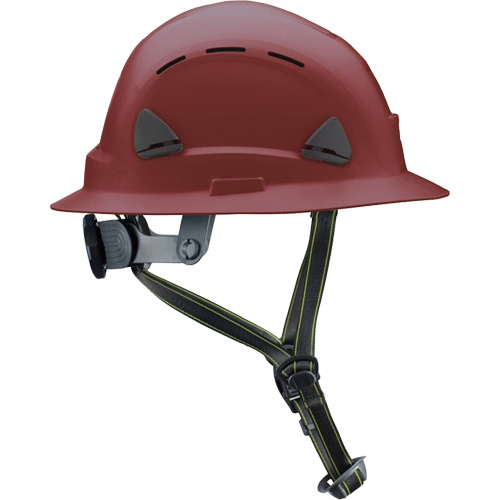 Casque Fibre Metal de style escalade avec bordure compl&egrave;te, R&eacute;pond aux normes CSA type 2, Suspension Rochet, Ventil&eacute; Superchem Industries
