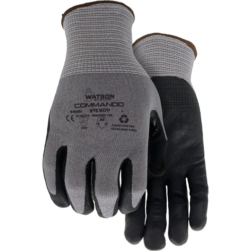 Gants r&eacute;sistant &agrave; la coupe 338 Commando, Taille Petit, Calibre 18, Rev&ecirc;tement Mousse de nitrile, Enveloppe en PEHP/Polyester/Spandex/Acier inoxydable, ASTM ANSI niveau A8/EN 388 niveau F Superchem Industries