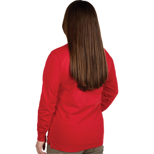 T-shirt &agrave; manches longues avec logo GRIDIRON, Femmes, T-petit, Rouge Superchem Industries
