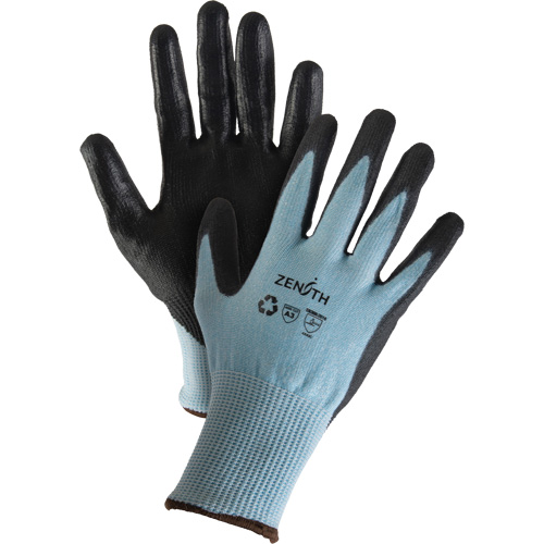 Eco-Friendly Stretch Cut-Resistant Gloves, Size 7, 13 Gauge, Polyurethane Coated, HPPE/RPET Shell, ASTM ANSI Level A3 Superchem Industries