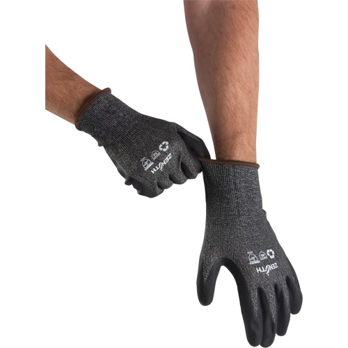 Eco-Friendly Lightweight High-Dexterity Cut-Resistant Gloves, Size 9, 21 Gauge, Foam Nitrile Coated, Stainless Steel/HPPE/RPET Shell, ASTM ANSI Level A5 Superchem Industries