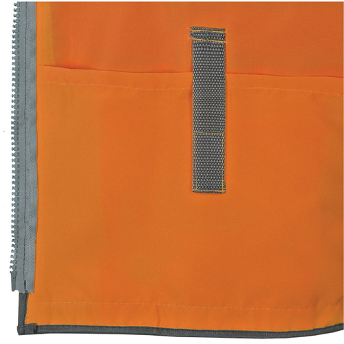 Pioneer Mesh Back Zip Front Surveyor Safety Vest, High Visibility Orange, Small, Polyester Superchem Industries