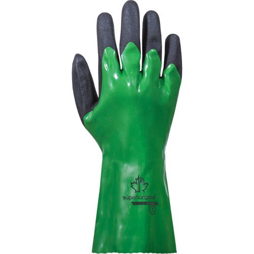 SolvStop Chemical-Resistant Gloves, Size 7, 12" L, PVC Superchem Industries