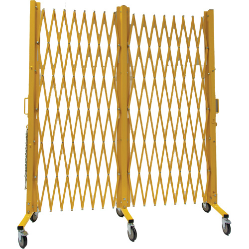 Expandable Barrier, 84" H x 20' L, Yellow Superchem Industries