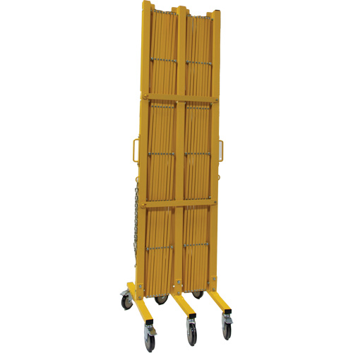 Expandable Barrier, 84" H x 20' L, Yellow Superchem Industries