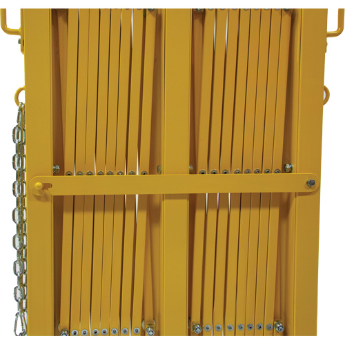 Expandable Barrier, 84" H x 20' L, Yellow Superchem Industries