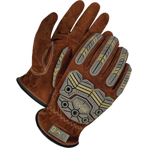 Gants de conducteur classiques r&eacute;versibles &agrave; grain, T-Grand, Paume en Cuir fleur de porc Superchem Industries