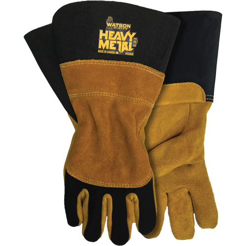 Black Velvet Mig/Stick Welding Gloves, Grain Elkhide, Size Small Superchem Industries
