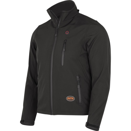 Heated Soft-Shell Jacket, Men's, Small, Black Superchem Industries