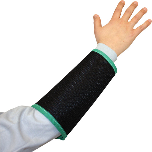 Kut Gard&reg; 2-Ply Cane Mesh Sleeve, Nylon, 9", ASTM ANSI Level A4, Black Superchem Industries