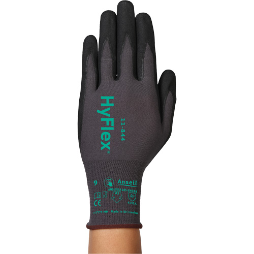 Gants Hyflex 11-844, Taille 5/2T-petit, Calibre 15, Rev&ecirc;tement Mousse de nitrile, Enveloppe en Nylon/Spandex, ASTM ANSI niveau A1/EN 388 niveau 1/EN 388 niveau A Superchem Industries