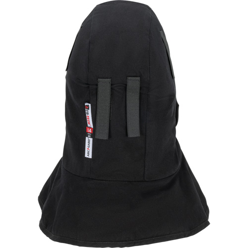 Pioneer 765A Flame-Resistant Quilted Hard Hat Liner with Long Neck & Detachable Mouthpiece, Black/Grey, Cotton/FR-Tech&reg;/Modacrylic/Nylon Superchem Industries