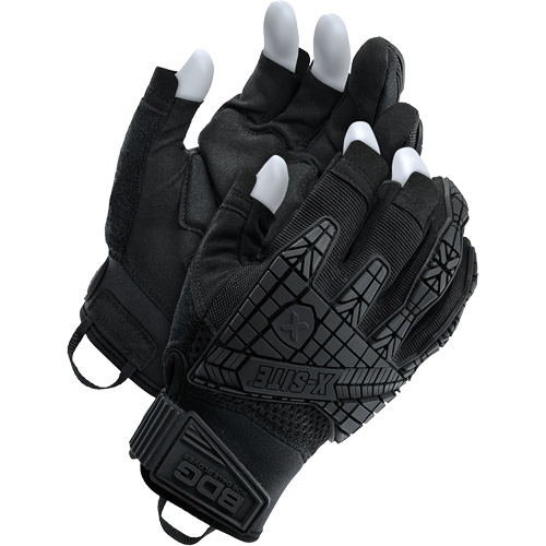X-Site&reg; Impact Trigger Finger Gloves, Suede Palm, Size Medium Superchem Industries