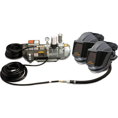 2-Worker MAXSHIELD&reg; Supplied Air Shield & Flip-Front Welding System Superchem Industries