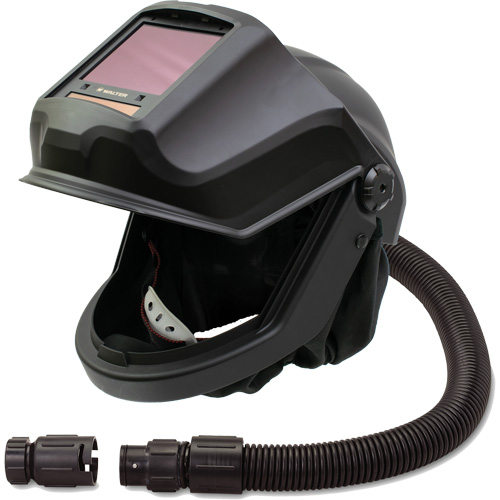 DEFENDER Supplied Air Respirator Shield & Flip-Front Welding Helmet with ADF & Flow Adapter, Universal, Facepiece Superchem Industries