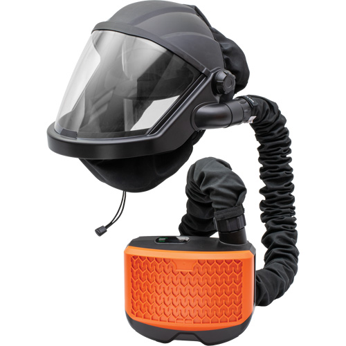 Ensemble de respirateur &agrave; purificateur d'air motoris&eacute; avec ventilateur PEAKAIR MAXSHIELD, Respirateur &agrave; masque, Pile Lithium-ion Superchem Industries