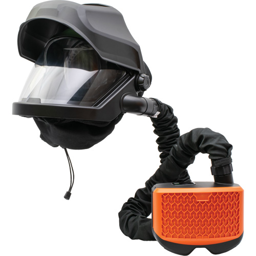 PEAKAIR MAXSHIELD avec devant rabattable & ensemble de souffleur ADF X90VX, Respirateur &agrave; masque, Pile Lithium-ion Superchem Industries