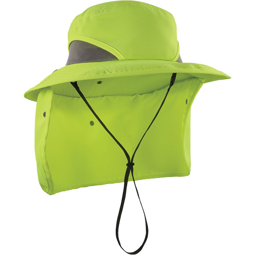 Chill-Its 8934 Ranger Hat with Neck Shade, Small/Medium, Hi-Vis Lime Superchem Industries