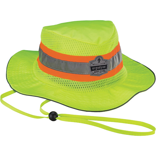 Chapeau de soleil de garde forestier GloWear 8935, grand/tr&egrave;s-grand, Jaune lime haute visibilit&eacute;, Polyester Superchem Industries