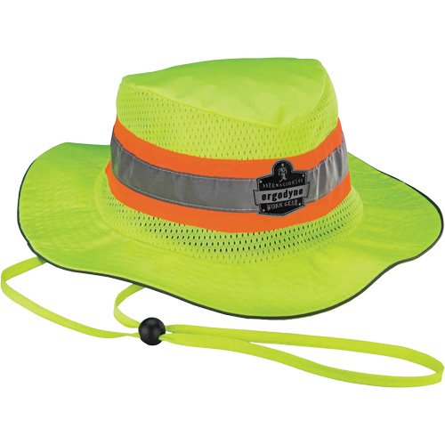 Chapeau de soleil de garde forestier de refroidissement en microfibre Chill-Its 8935MF, 2T-grand/3T-grand, Lime haute visibilit&eacute; Superchem Industries
