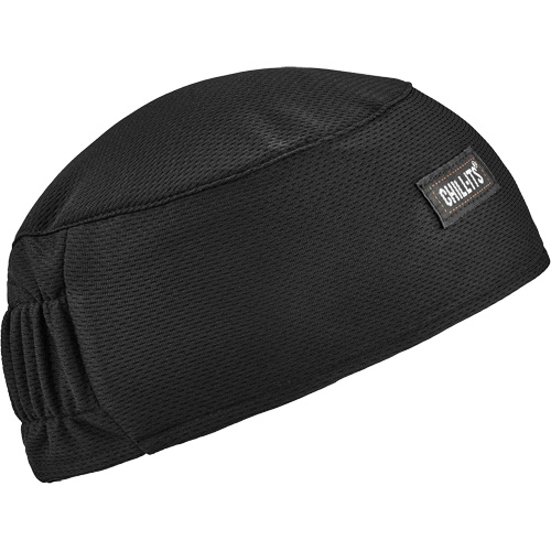 Calotte haute performance avec bandeau en &eacute;pong&eacute; Chill-Its 6630, Noir Superchem Industries