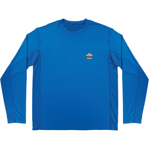Chemise de refroidissement &agrave; manches longues avec protection solaire et UV Chill-Its 6689, Bleu, Petit Superchem Industries