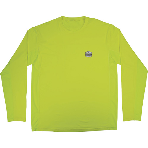 Chill-Its 6689 Cooling Long Sleeve Sun Shirt with UV Protection, High-Visibility Lime-Yellow, Small Superchem Industries